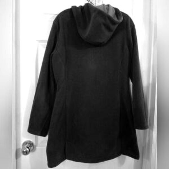 Mondetta Women's Charcoal Full Zip Fleece Hooded Jacket Size Large - Picture 3 of 5